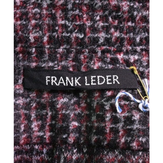 FRANK LEDER カジュアルシャツ S 黒x赤x白(総柄) 2