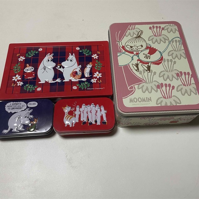 MOOMIN - ムーミンお菓子缶(空き缶)4点の通販 by ぽぽs shop MOOMIN - ムーミンお菓子缶(空き缶)4点の通販 by ぽぽs shop