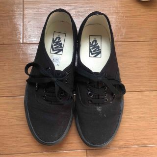 ヴァンズ(VANS)のバンズ　オールブラック　スニーカー　24.5cm(スニーカー)