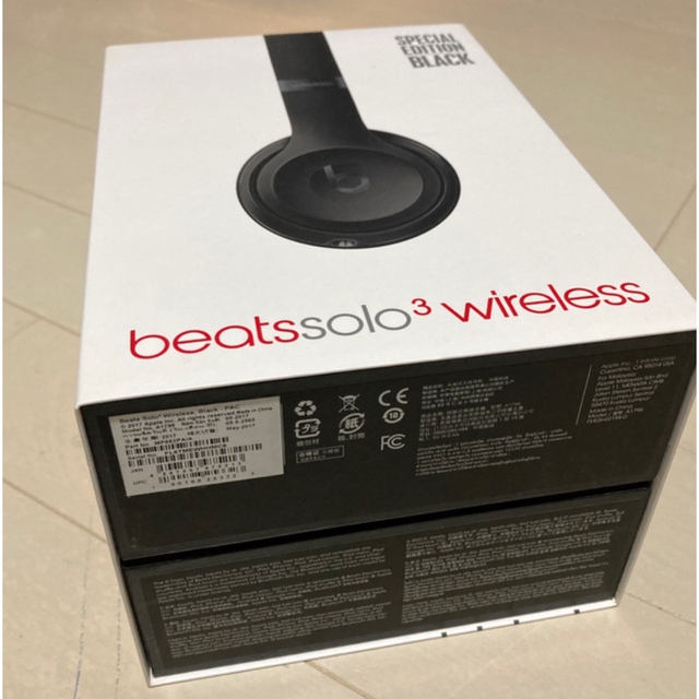 Beats by Dr Dre(ビーツバイドクタードレ)のBeats by Dr Dre SOLO3 WIRELESS ブラック スマホ/家電/カメラのオーディオ機器(ヘッドフォン/イヤフォン)の商品写真