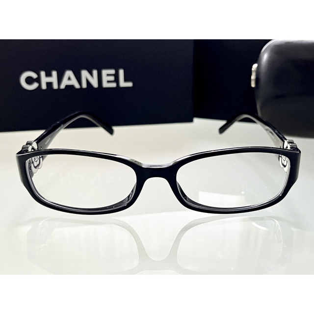 CHANEL(シャネル)の◆激レア◆シャネル◆メガネ◆レディース◆ブラック◆黒◆フラワー◆花◆◆ レディースのファッション小物(サングラス/メガネ)の商品写真