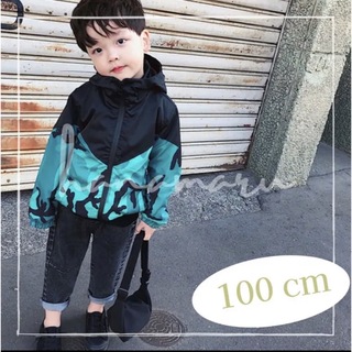 上着 カモフラージュ柄 110 アウター 迷彩柄 韓国 子供服 男の子 パーカー(ジャケット/上着)