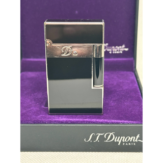 デュポン(DuPont)のデュポンライターライン2、限定モデル1Pブラックダイヤモンド。メンテ済み磨き済み(タバコグッズ)