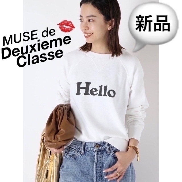 新品MUSEドゥーズィMADISONBLUEマディソンブルーHELLOスウェット