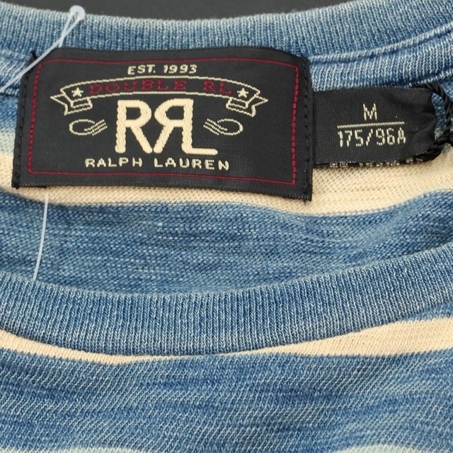 ダブルアールエル RRL コットン ボーダー ポケット 半袖Ｔシャツ ...