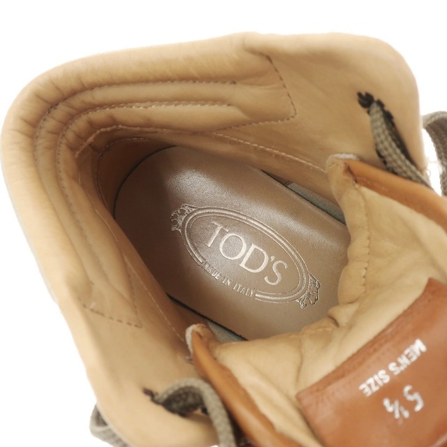 TOD'S(トッズ)の【中古】トッズ TOD'S スエード ハイカット スニーカー【サイズ5 1/2】【メンズ】 メンズの靴/シューズ(スニーカー)の商品写真