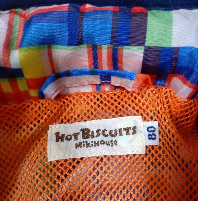 HOT BISCUITS(ホットビスケッツ)のウインドブレーカー　サイズ80 キッズ/ベビー/マタニティのベビー服(~85cm)(ジャケット/コート)の商品写真