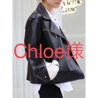 ドゥーズィエムクラス(DEUXIEME CLASSE)のお取り置き中＊2023SSドゥーMY WHITEマイホワイトLEATHER(ライダースジャケット)