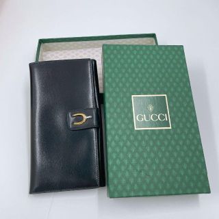 グッチ(Gucci)の【正規品・美品】GUCCI グッチ オールド 長財布 レザー 黒　即日配送(長財布)