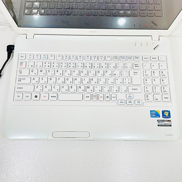 NEC - 美品✨綺麗な白✨オフィス付き✨大容量✨設定済ノートパソコン