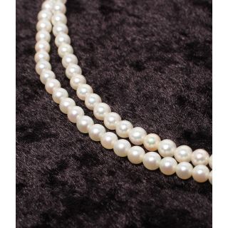 ミキモト(MIKIMOTO)の美品 ミキモト 2連ネックレス チョーカー S(ネックレス)