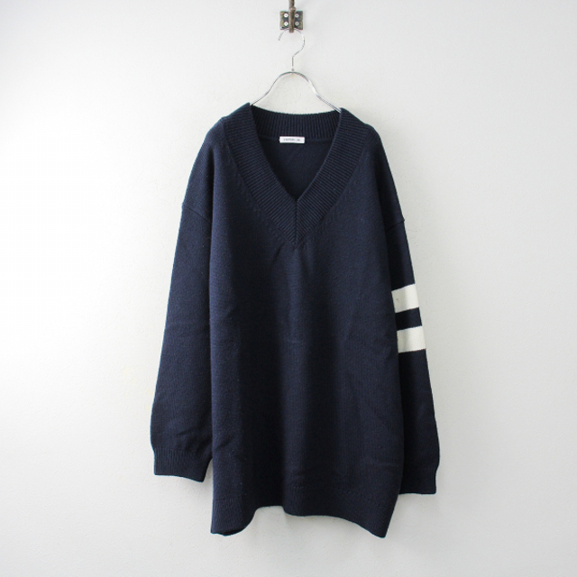 DEUXIEME CLASSE
Oversized Vネックセーター/ネイビー