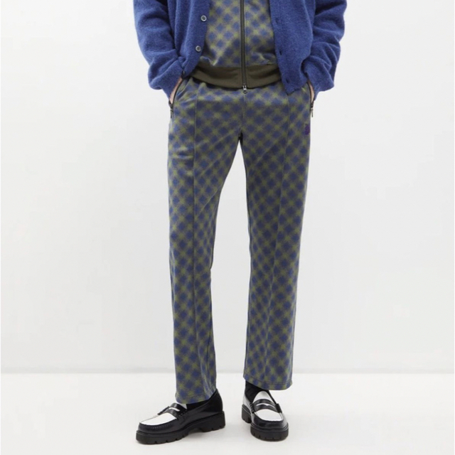 Needles トラックパンツ ジャガード 総柄 22aw 独特な店 49.0%割引