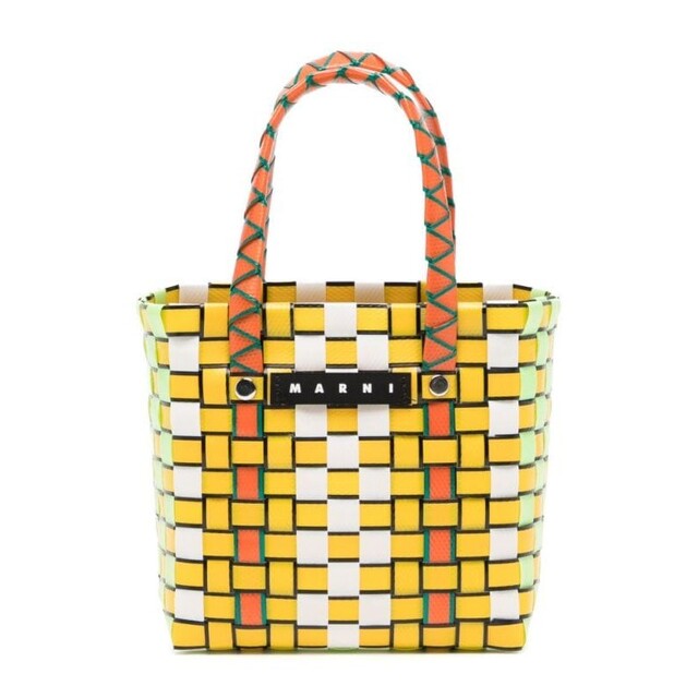 MARNI マルニ かごバッグ ハンドバッグ イエロー - ハンドバッグ