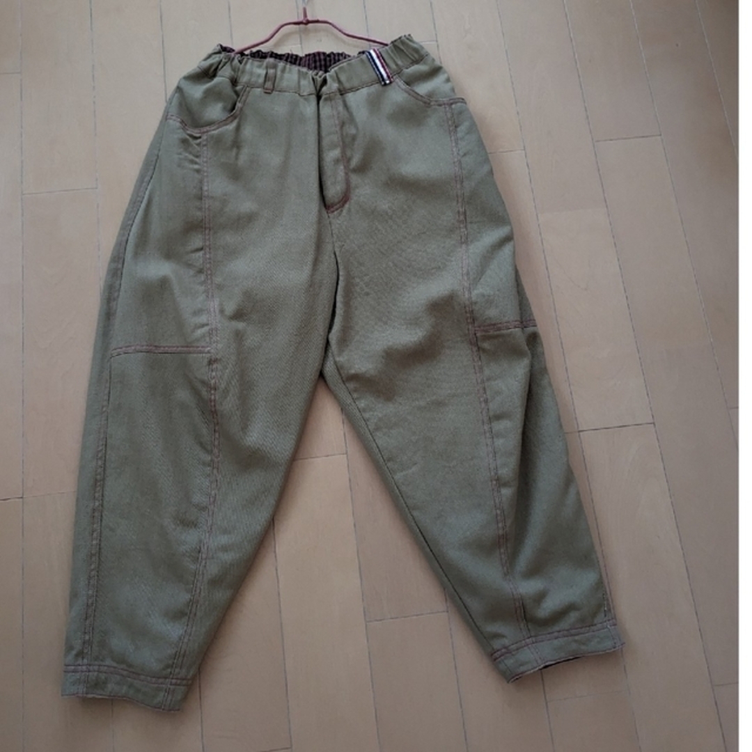 新品　PERSON'S　リバーシブルキャットパンツ　S