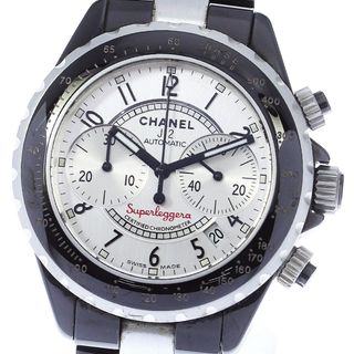 シャネル(CHANEL)の【CHANEL】シャネル J12 スーパーレッジェーラ クロノグラフ H1624 自動巻き メンズ_740636(腕時計(アナログ))