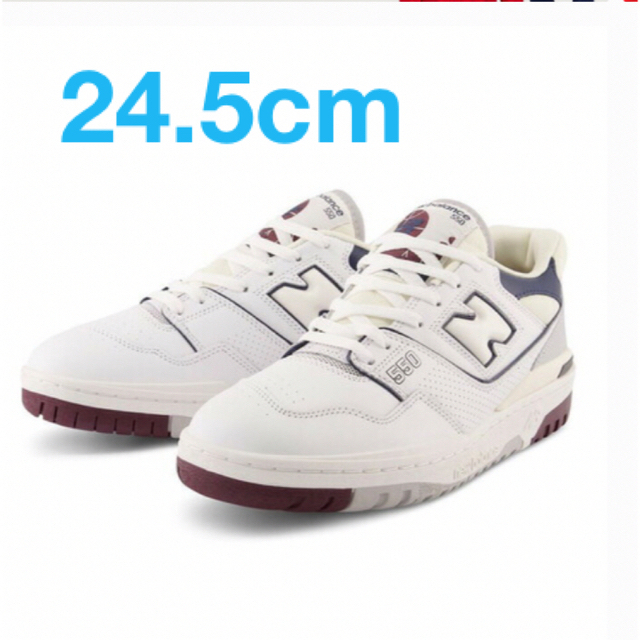 New Balance(ニューバランス)のニューバランス　スニーカー 550 BB550PWBD ホワイト メンズの靴/シューズ(スニーカー)の商品写真