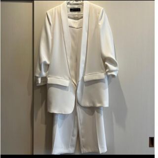 ザラ(ZARA)のZARAジャケット&パンツセット(ノーカラージャケット)