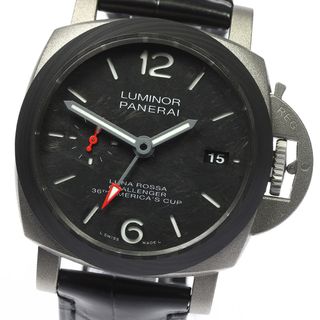 パネライ(PANERAI)の☆極美品 ★箱・保証書付き【PANERAI】パネライ ルミノール ルナロッサ GMT デイト PAM01096 自動巻き メンズ_740737【ev10】(腕時計(アナログ))