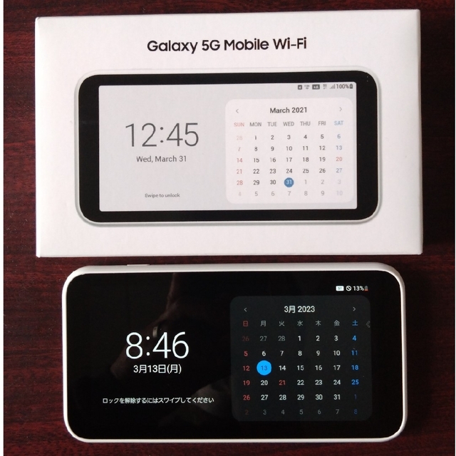 Galaxy(ギャラクシー)のGalaxy 5G Mobile Wi-Fi au Wi-Fi SIMフリー スマホ/家電/カメラのスマートフォン/携帯電話(その他)の商品写真
