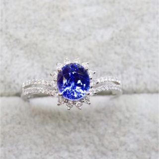 ⭐天然 ブルーサファイア ダイヤ リング k18 1.2ct