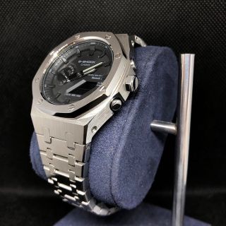 ジーショック(G-SHOCK)のGAB2100本体付き ステンレスベルトセット カシオーク カスタム Gショック(腕時計(アナログ))