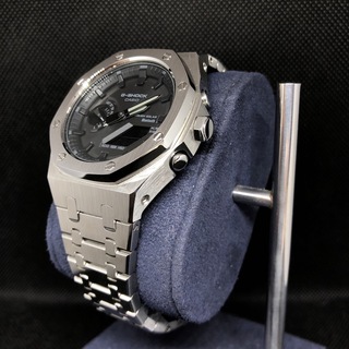 ジーショック(G-SHOCK)のGAB2100本体付き ステンレスベルトセット カシオーク カスタム Gショック(腕時計(アナログ))