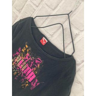 PUMA - 【レアデザイン】PUMA プーマ Tシャツ 半袖 ロゴ ラメ ブラック ...