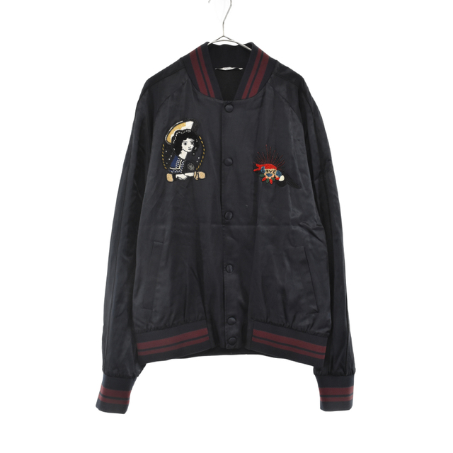 上品 ビーズ装飾 ヴァレンチノ VALENTINO - VALENTINO ナイロンMA-1