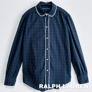 ラルフローレン(Ralph Lauren)の【RALPH LAUREN】ラルフローレン レース切替 ラウンド シャツ(シャツ/ブラウス(長袖/七分))