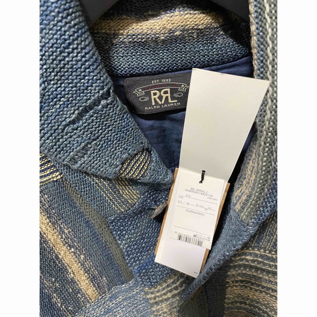 RRL 限定コレクション インディゴ　パッチワーク手縫い　カーディガン　Mサイズ