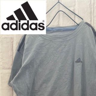 アディダス(adidas)の【USED】adidas アディダス Tシャツ 半袖 ワンポイント スリーライン(Tシャツ/カットソー(半袖/袖なし))