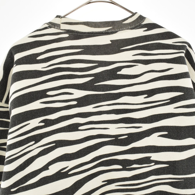 SUPREME シュプリーム 22AW Box Logo Crewneck Zebra ボックス ロゴ クルーネックスウェットトレーナー ゼブラ ホワイト