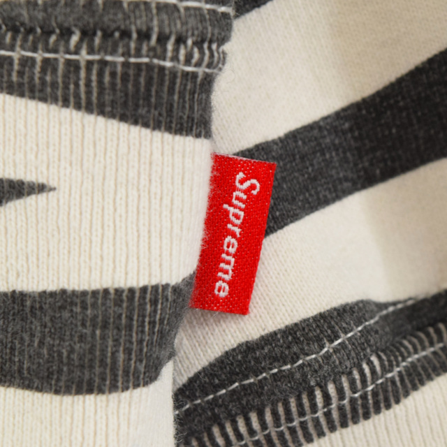 SUPREME シュプリーム 22AW Box Logo Crewneck Zebra ボックス ロゴ クルーネックスウェットトレーナー ゼブラ ホワイト