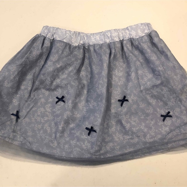 100 POMONA KISS チュールスカート キッズ/ベビー/マタニティのキッズ服女の子用(90cm~)(スカート)の商品写真