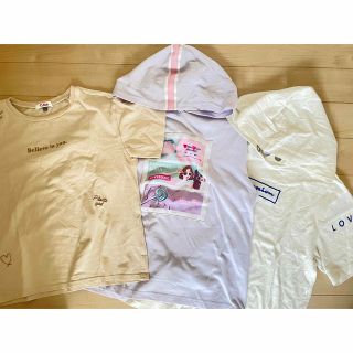 ピンクラテ(PINK-latte)のPINK-latte(sサイズ160cm)Tシャツ3枚セット(Tシャツ/カットソー)