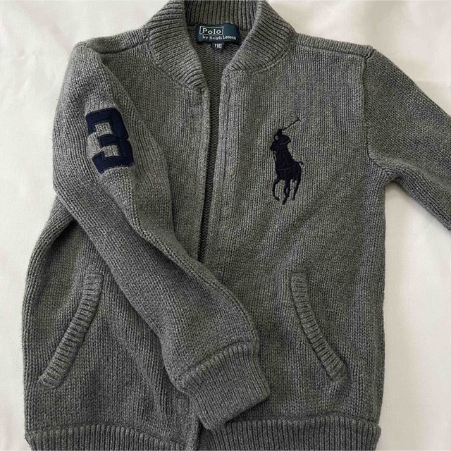 POLO RALPH LAUREN(ポロラルフローレン)のポロ　ラルフローレン　フルジップニット キッズ/ベビー/マタニティのキッズ服男の子用(90cm~)(ジャケット/上着)の商品写真