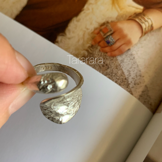 ●silver925 wrinkle ring S● レディースのアクセサリー(リング(指輪))の商品写真