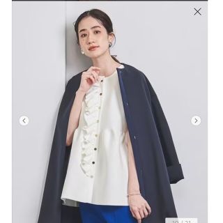 ユナイテッドアローズ(UNITED ARROWS)のUNITED ARROWS　フリルニットベスト(ベスト/ジレ)