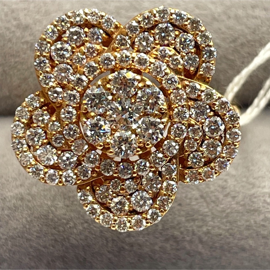 超安い】 美品☆ダイヤモンドリング1.10ct k18 ピンクゴールド リング