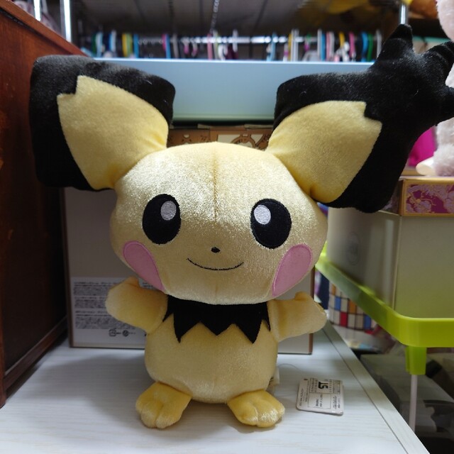 ポケモン - ギザみみピチューのぬいぐるみの通販 by ぴーち ポケモン - ギザみみピチューのぬいぐるみの通販 by ぴーち
