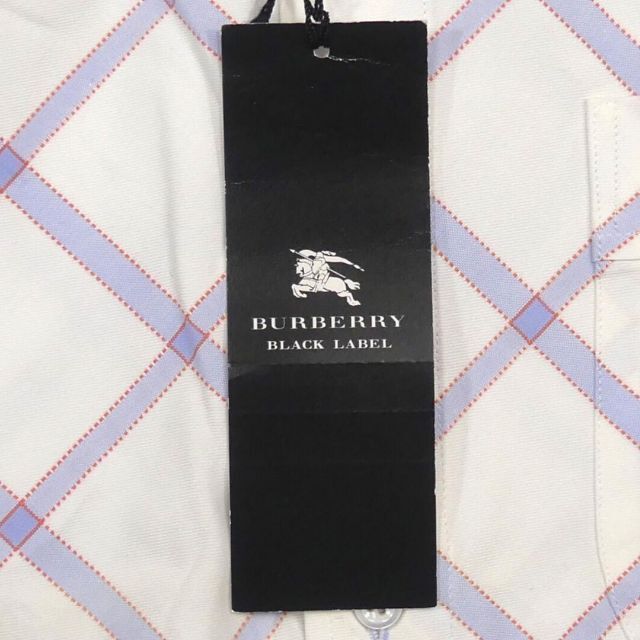 BURBERRY BLACK LABEL(バーバリーブラックレーベル)の未使用 バーバリー 廃盤 シャツ L メンズ 長袖 チェック 白 TY2275 メンズのトップス(シャツ)の商品写真