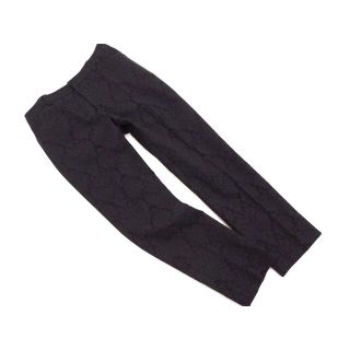 ニジュウサンク(23区)の23区 ジャガード クロップド パンツ size30/紺 ■◇ レディース(クロップドパンツ)