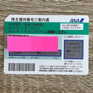 エーエヌエー(ゼンニッポンクウユ)(ANA(全日本空輸))のANA株主優待券　１枚(その他)