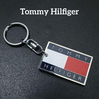 トミーヒルフィガー(TOMMY HILFIGER)の【匿名配送】トミーヒルフィガー キーリング キーホルダー シルバー ロゴ(チャーム)