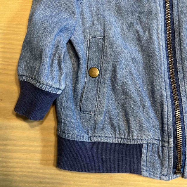 futafuta(フタフタ)の95㎝デニムジャンパー キッズ/ベビー/マタニティのキッズ服男の子用(90cm~)(ジャケット/上着)の商品写真