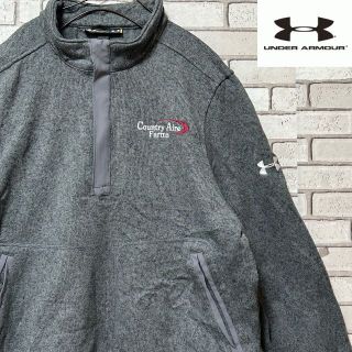 アンダーアーマー(UNDER ARMOUR)のUNDER ARMOUR フリース プルオーバー ロゴ刺繍 グレー レディースM(その他)