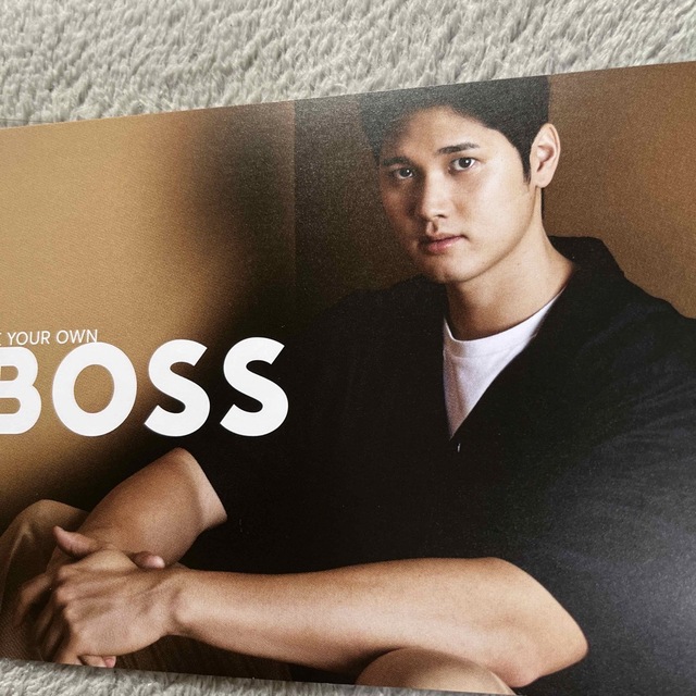 BOSS(ボス)の大谷翔平　BOSS　ポストカード エンタメ/ホビーのタレントグッズ(スポーツ選手)の商品写真