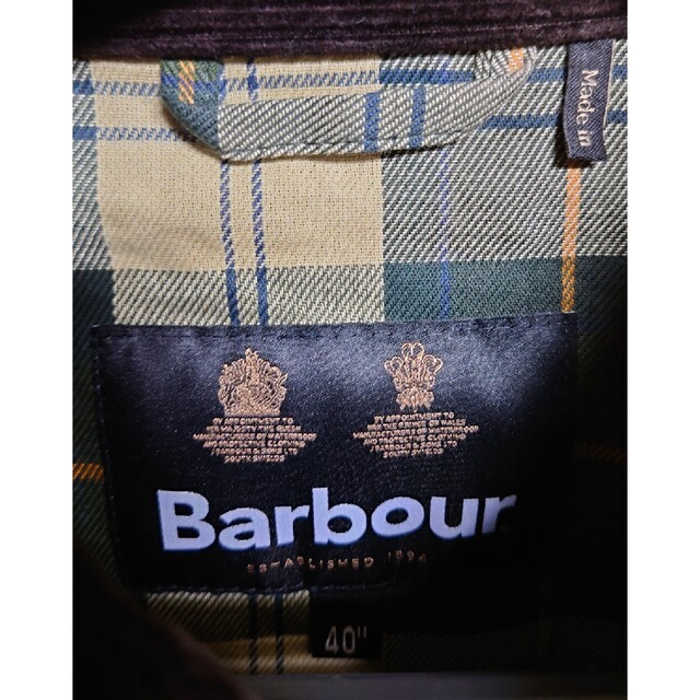 Barbour(バーブァー)のBarbour　OVERSIZE WAX BURGHLEY　40 セージ メンズのジャケット/アウター(ステンカラーコート)の商品写真