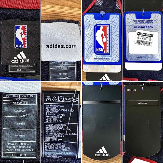 ☆未使用タグ付き☆ adidas NBA マイアミヒート ゲームシャツ ウェイド